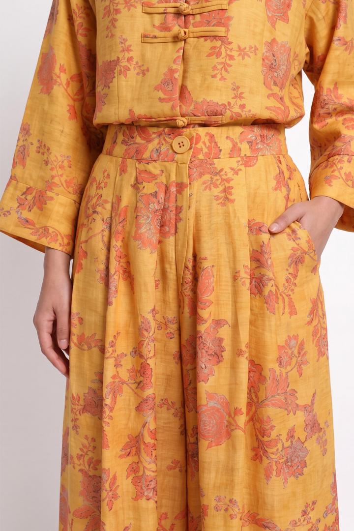 Desenli Kimono Takım 262315 - TURUNCU  | Salih Çelebi 