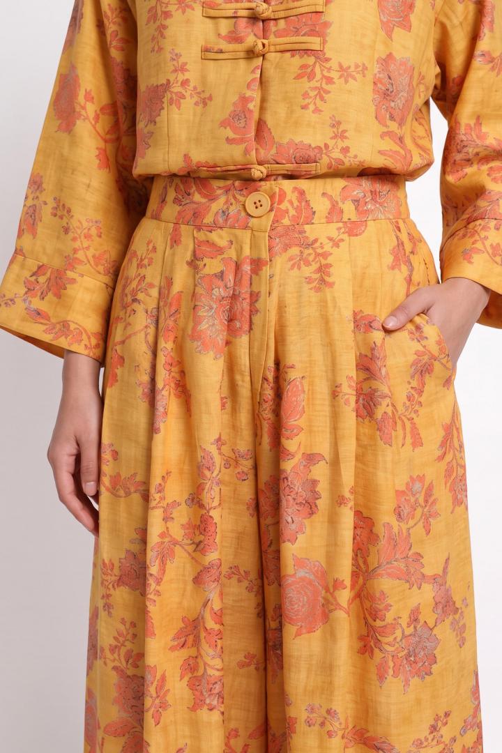 Desenli Kimono Takım 262315 - TURUNCU  | Salih Çelebi 
