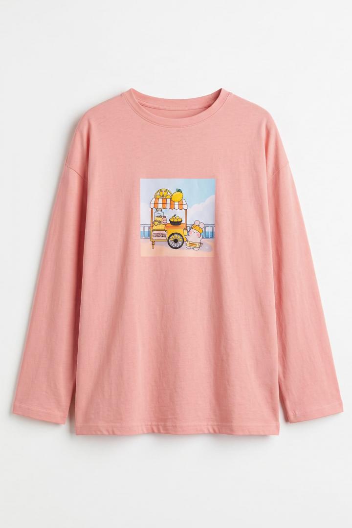 Baskılı Tunik 13227 - PEMBE | Salih Çelebi 