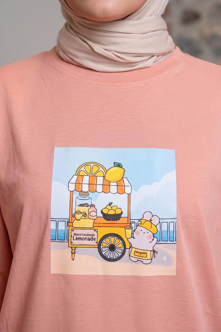 Baskılı Tunik 13227 - PEMBE | Salih Çelebi 