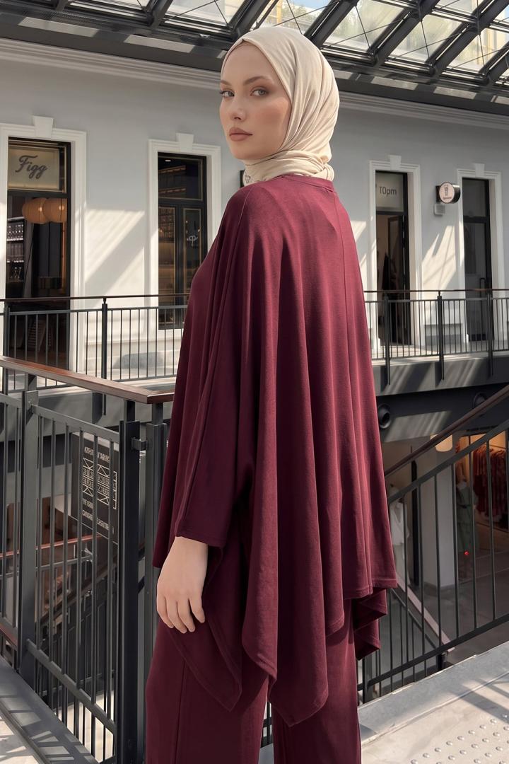 Asimetrik Kesim Takım 202706 - BORDO | Salih Çelebi 