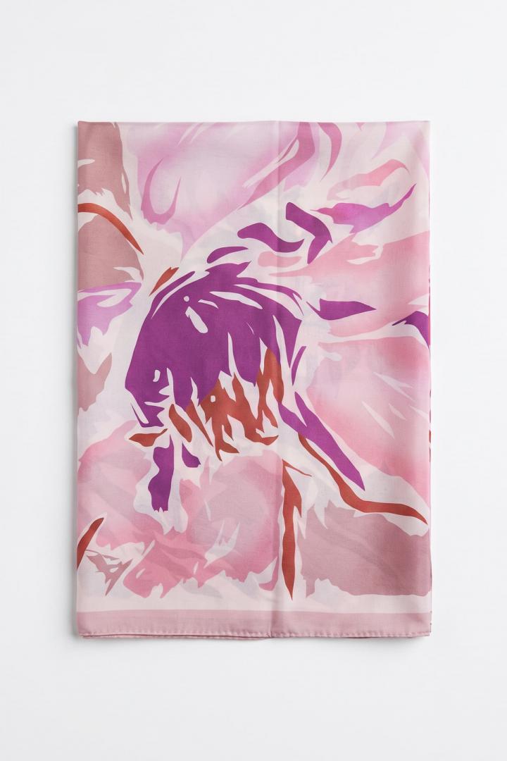 Manolya Çiçeği Aqua Soft Eşarp 8049 - PEMBE | Salih Çelebi 