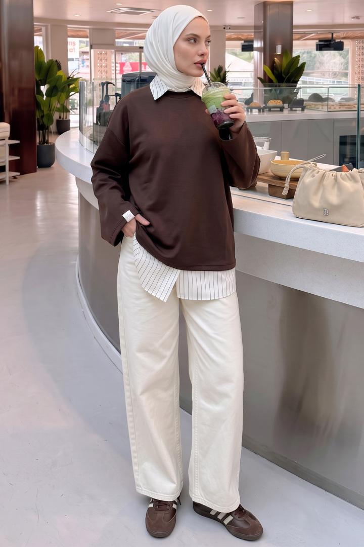 Basic Tunik 27134 - KAHVE | Salih Çelebi 