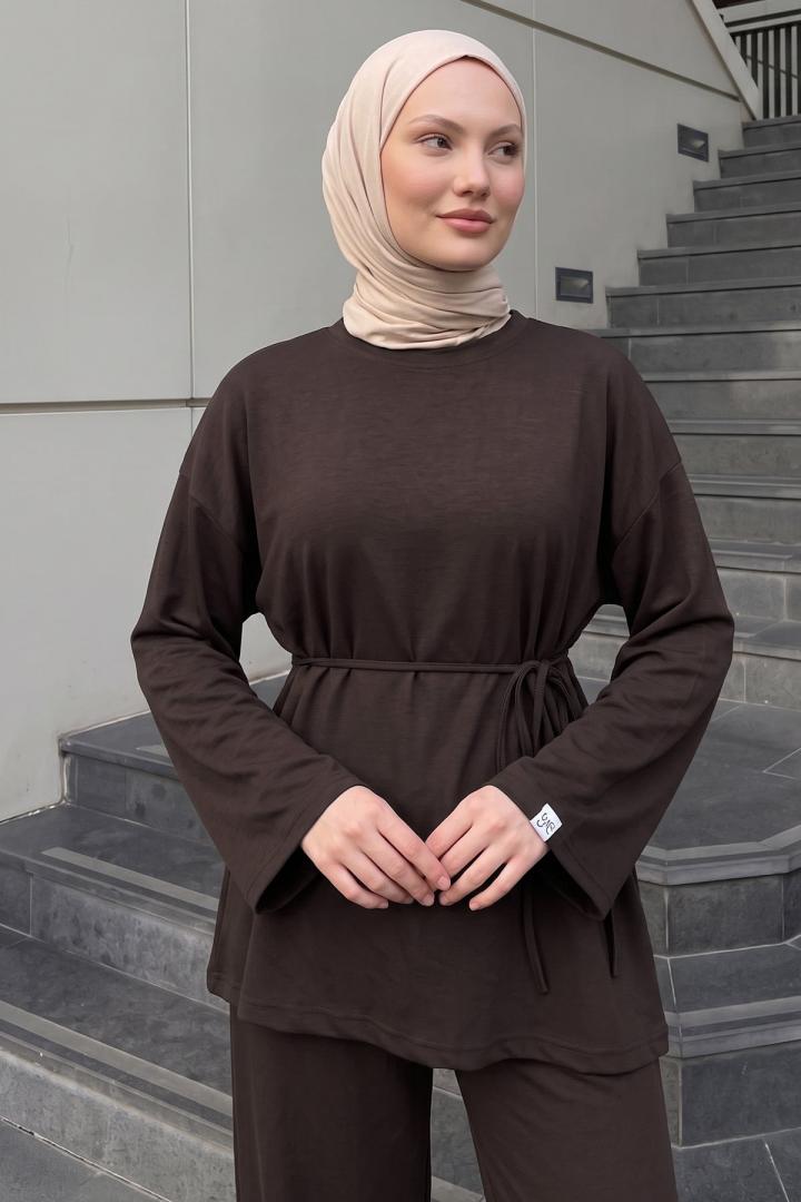 Asimetrik Oysho Takım 272007 - KAHVE | Salih Çelebi 