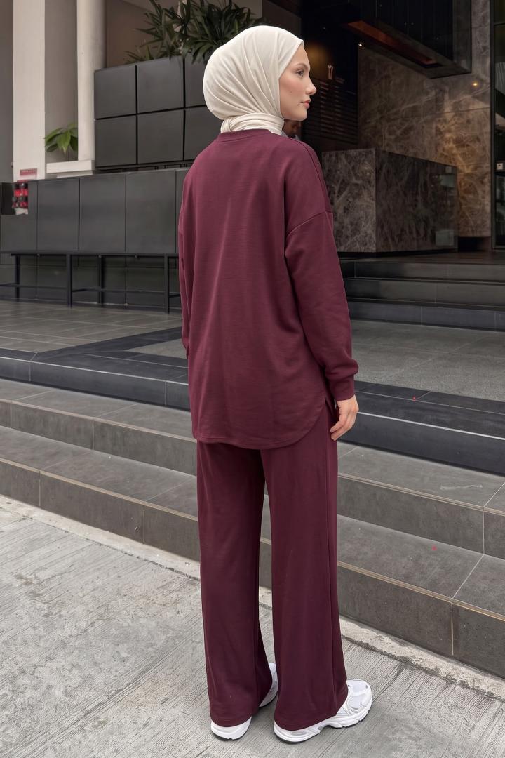 Çıma Detaylı Oysho Takım 2001 - BORDO | Salih Çelebi 