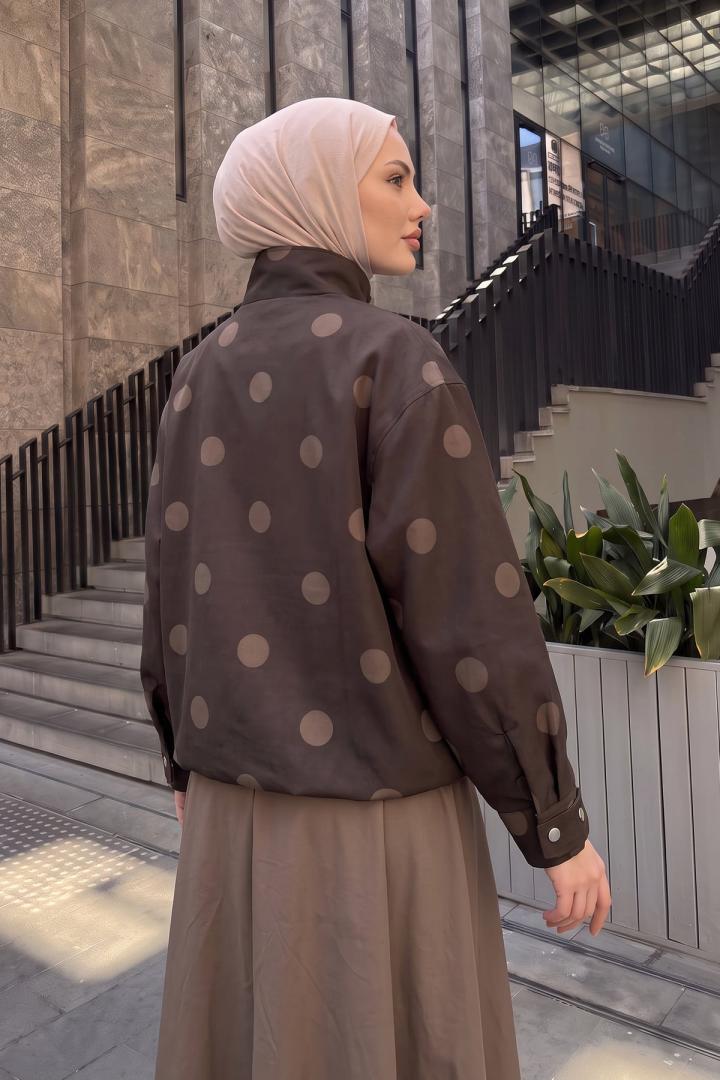 Puantiyeli Ceket 202710 - KAHVE | Salih Çelebi 
