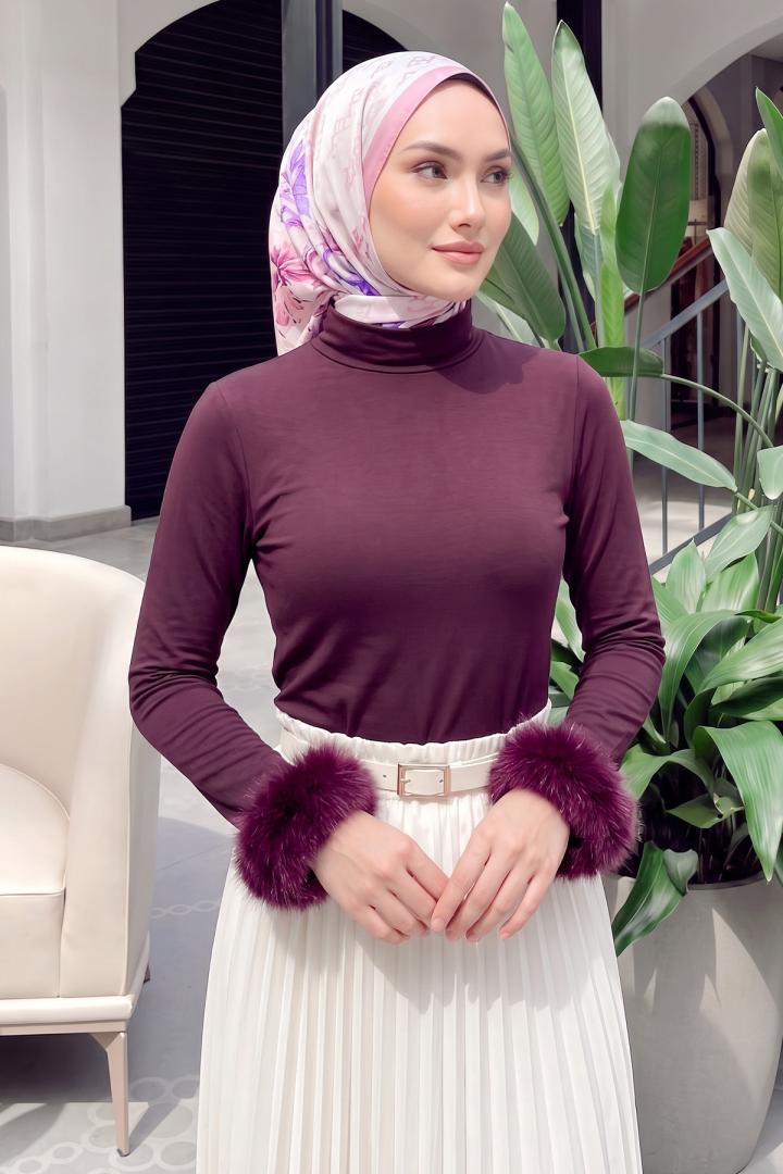 Kolu Kürklü Bluz 4593 - MÜRDÜM | Salih Çelebi 