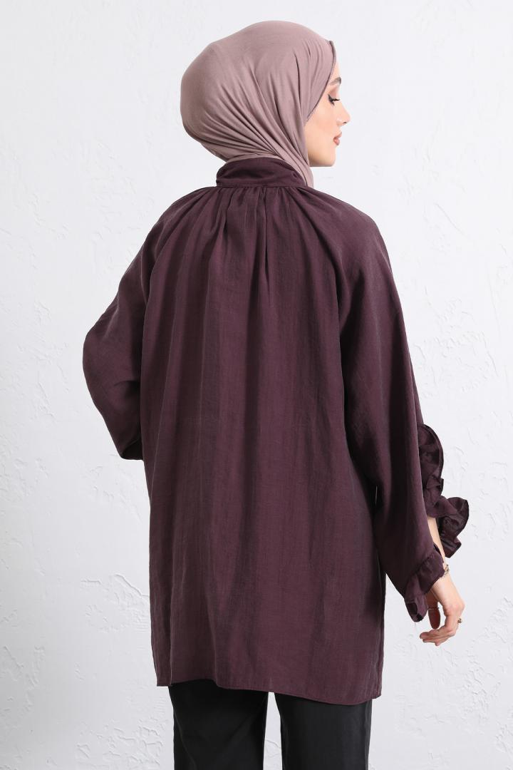Yaka Bağlamalı Tunik Y0059 - MÜRDÜM | Salih Çelebi 