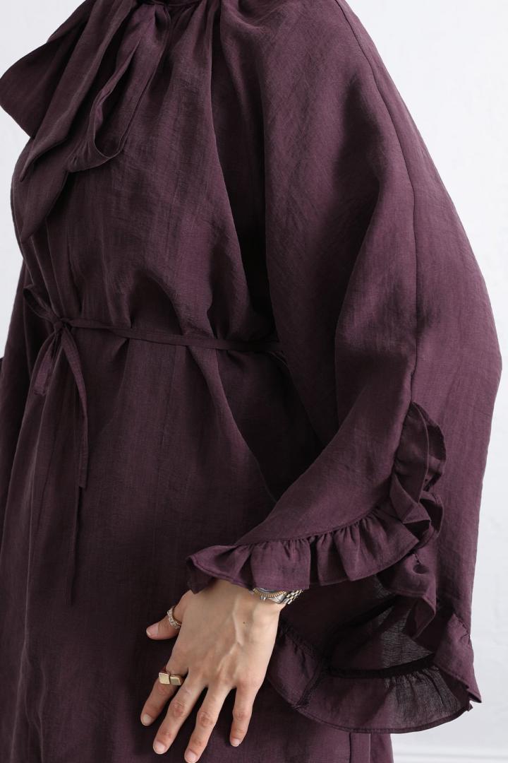 Yaka Bağlamalı Tunik Y0059 - MÜRDÜM | Salih Çelebi 
