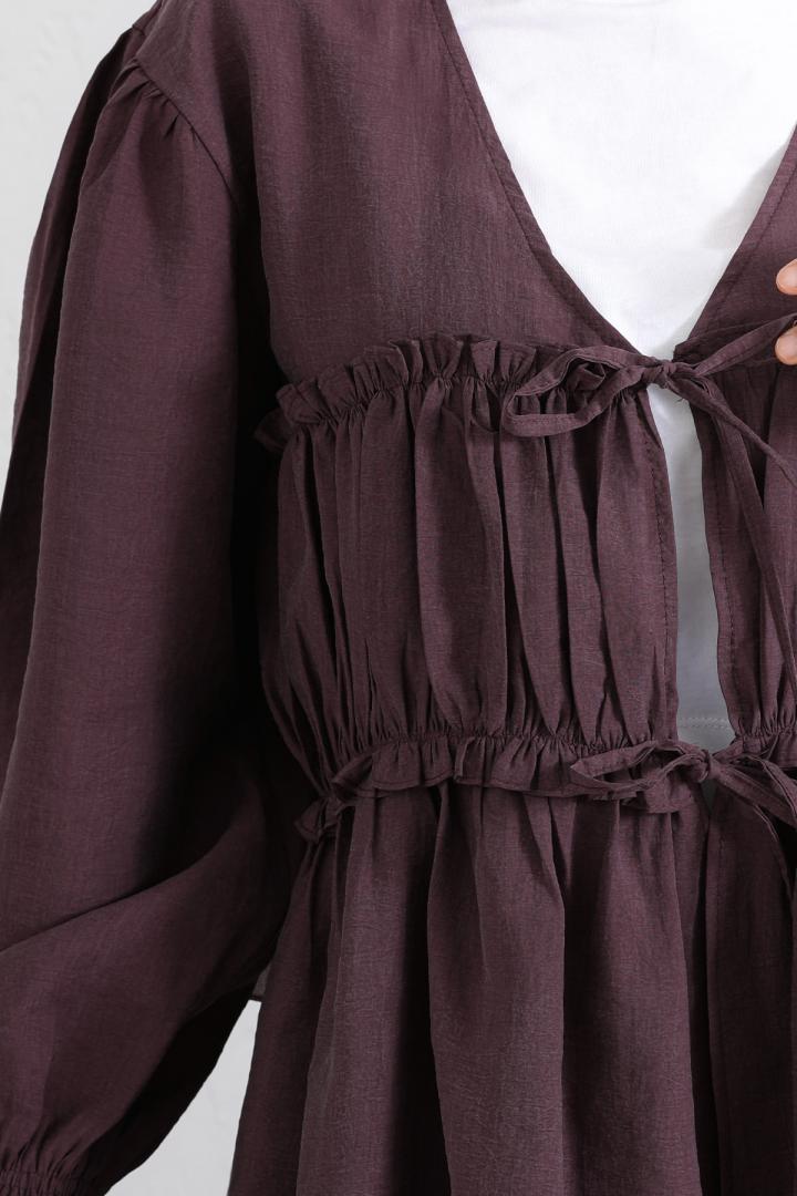 Önü Büzgülü Kimono Takım Y0102 - MÜRDÜM |  
