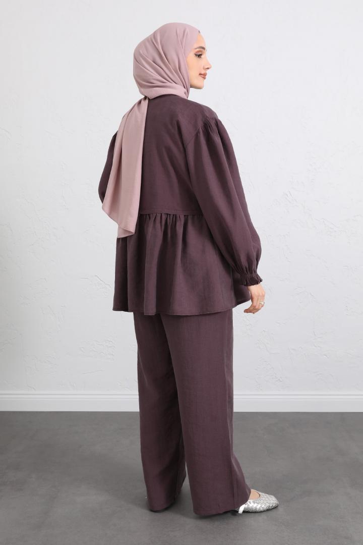 Önü Büzgülü Kimono Takım Y0102 - MÜRDÜM |  